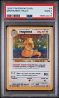 1999 POKEMON FOSSIL #4 DRAGONITE-HOLO PSA 4