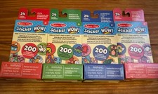 Lot Of 4 - Melissa & Doug Sticker WOW!  Mini ...