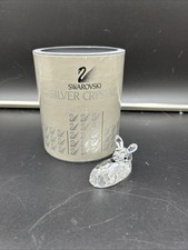 Vintage Swarovski Crystal Roe Deer Fawn Figurine 7608 with Box Retired 1998