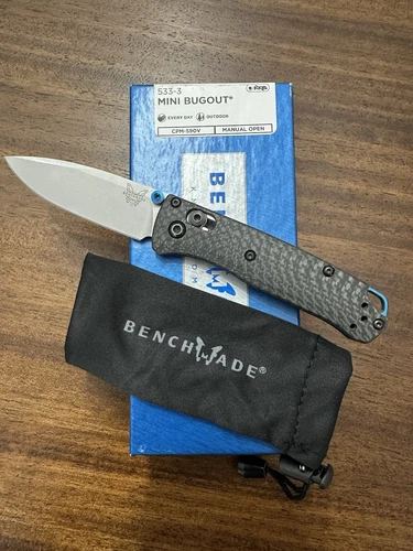 Benchmade Bugout Pocket Knife - 533-3 Carbon Fiber 