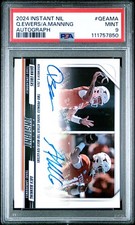2024 PANINI INSTANT NIL COLLEGE FB AUTO ARCH MANNING/QUINN EWERS 83/99 PSA 9