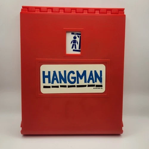 Vintage Milton Bradley 1976 Hangman Board Game Replacement Red Board
