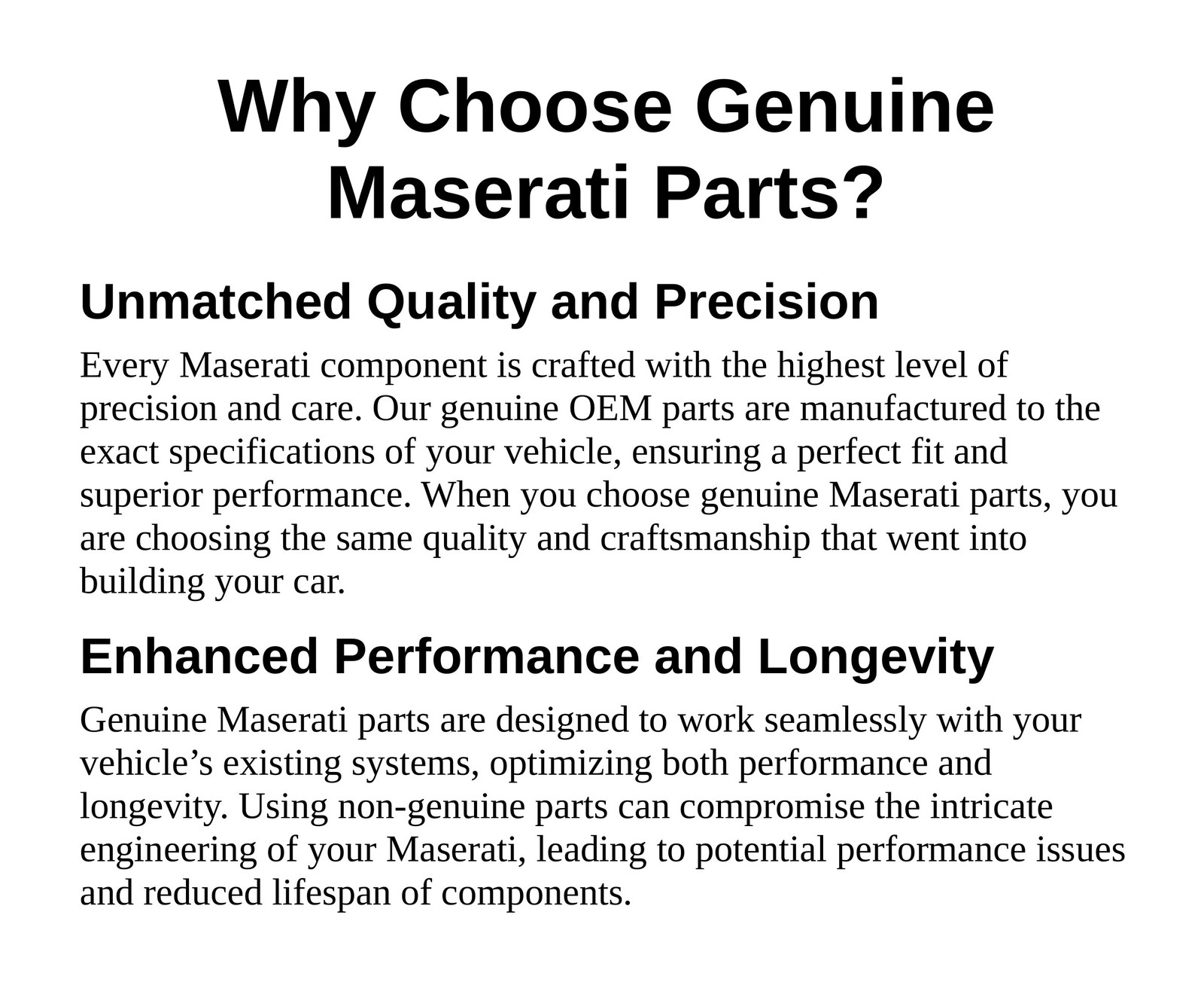 Genuine Maserati OE Door Opening Rear Gasket 673015847