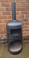 19kg Gas Bottle Log Burner With Log Store patio heater/Garden heater square door