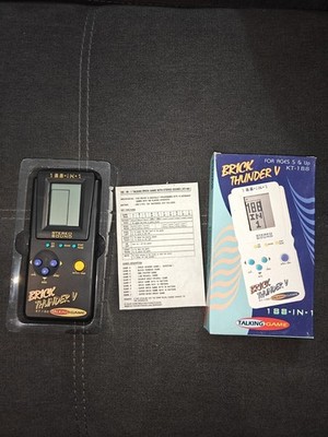 VINTAGE Brick Thunder V 188-in-1 Talking Game KT-188 - CIB New in Blister MINT