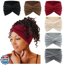 Tobeffect 7'' Extra Wide Headbands for Women, Large Thick Turban