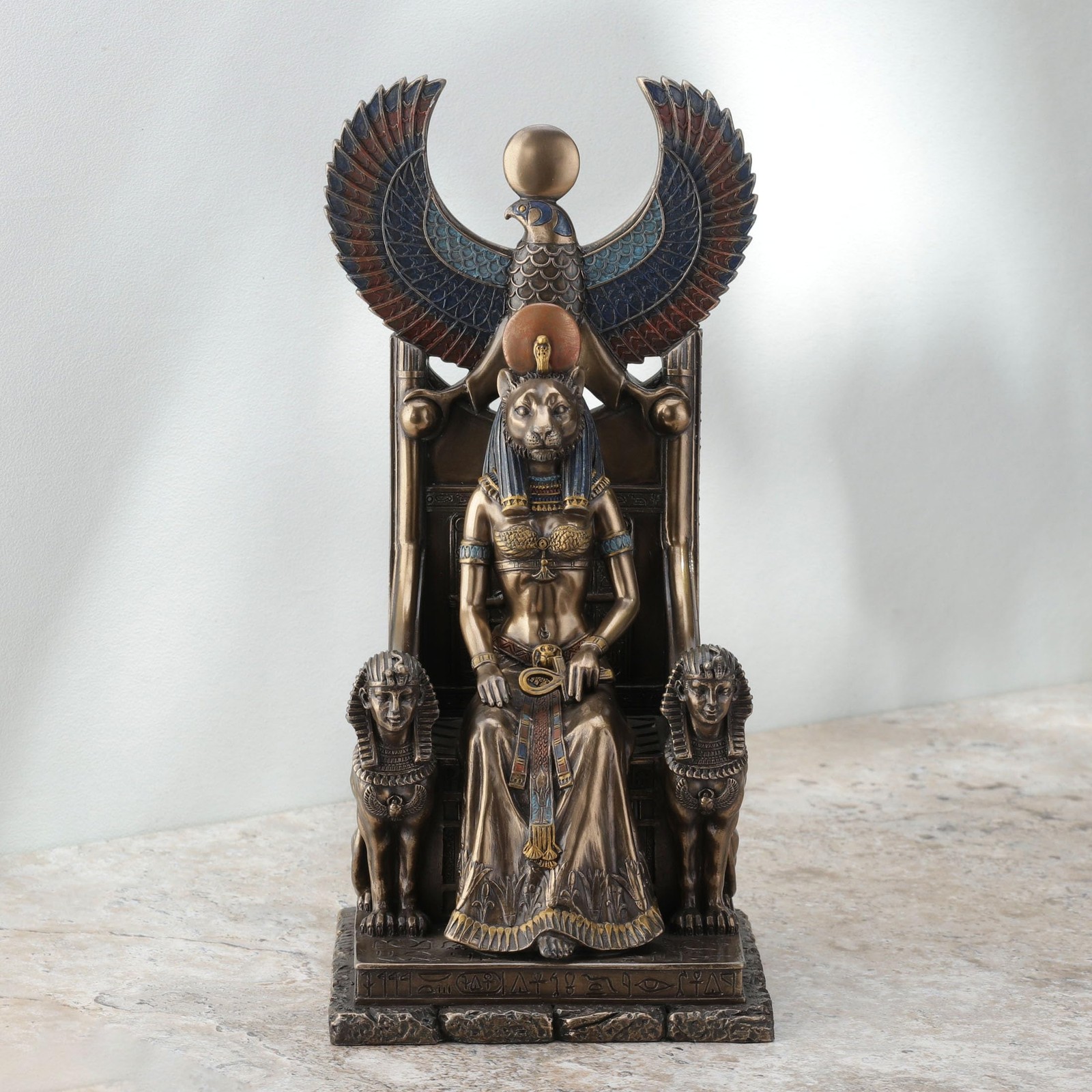 Resin Statues Ancient Egyptian Goddess Of Healing Sekhmet Sitting On ...