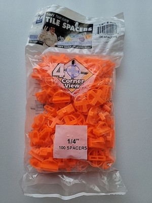      100 Tavy Two-Sided Tile Spacers 1/4''  6mm