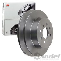 2X NK Bremsscheiben 260Mm Voll Hinten Passend FÜR Honda Civic MG MG | 202633
