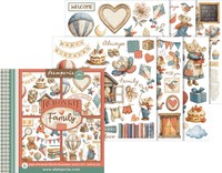 Stamperia Rub On Set Family 15.6X15.6 Cm Aufkleber Transfer Sticker Set