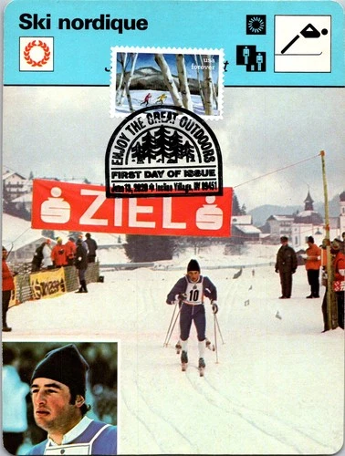 Dr Jim Stamps Maximum Card Cross Country Skiing Forever Fdc