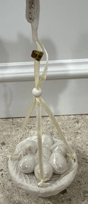 Demdaco Bird Nest With Eggs Ceramic Ornament Kathy Killip 2004