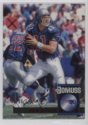 2024 Panini Clearly Donruss Clearly Retro 1994 Red 39/99 Drew Bledsoe #17 0b7