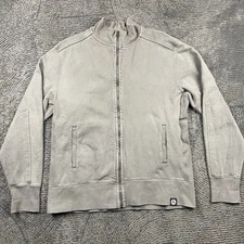 American Giant Full Zip Sweatshirt Jacket Men’s XL Gray USA Made Light Fade