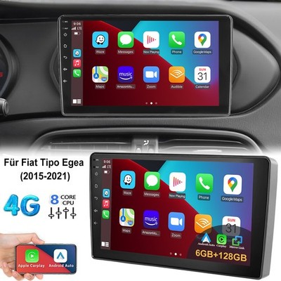 6+128G Apple Carplay Autoradio Android 14 Für Fiat Tipo Egea 2015-21 GPS 4G WiFi