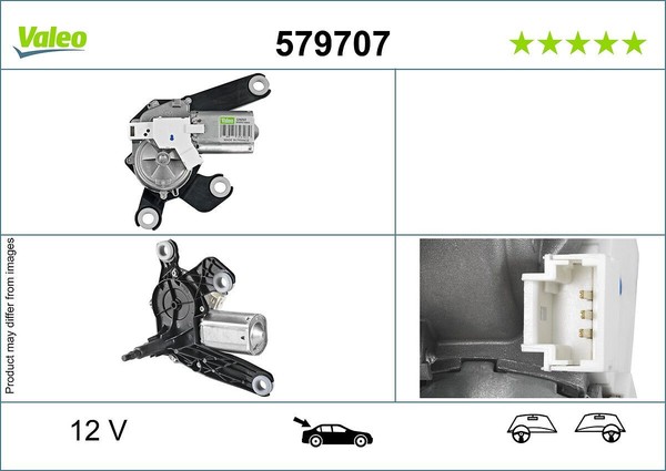 NEU - Valeo 579707 Wischermotor FüR Peugeot-image