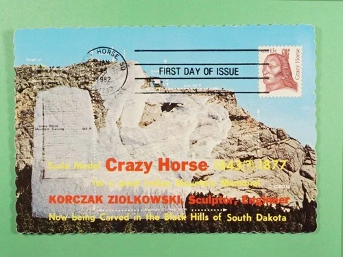 DR WHO 1982 FDC INDIAN CRAZY HORSE MAXIMUM CARD R38284