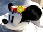 Minnie Mouse ceramic container planter pencil cup jar 4 1/2" high