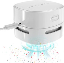 Desk Vacuum, Mini Desktop Vacuum Cleaner with USB Charging Crumb