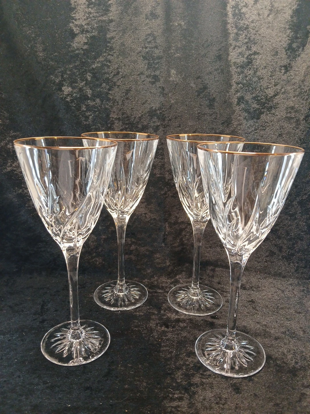 Cristal D'Angelo Durand Wine Glasses Set Of 4 8 .25 Inches Tall