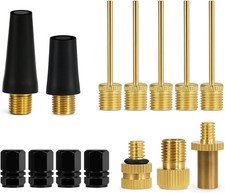 14PCS Air Pump Adapter Kit, with Ball Inflator Needles and Air Pump Nozzles for
