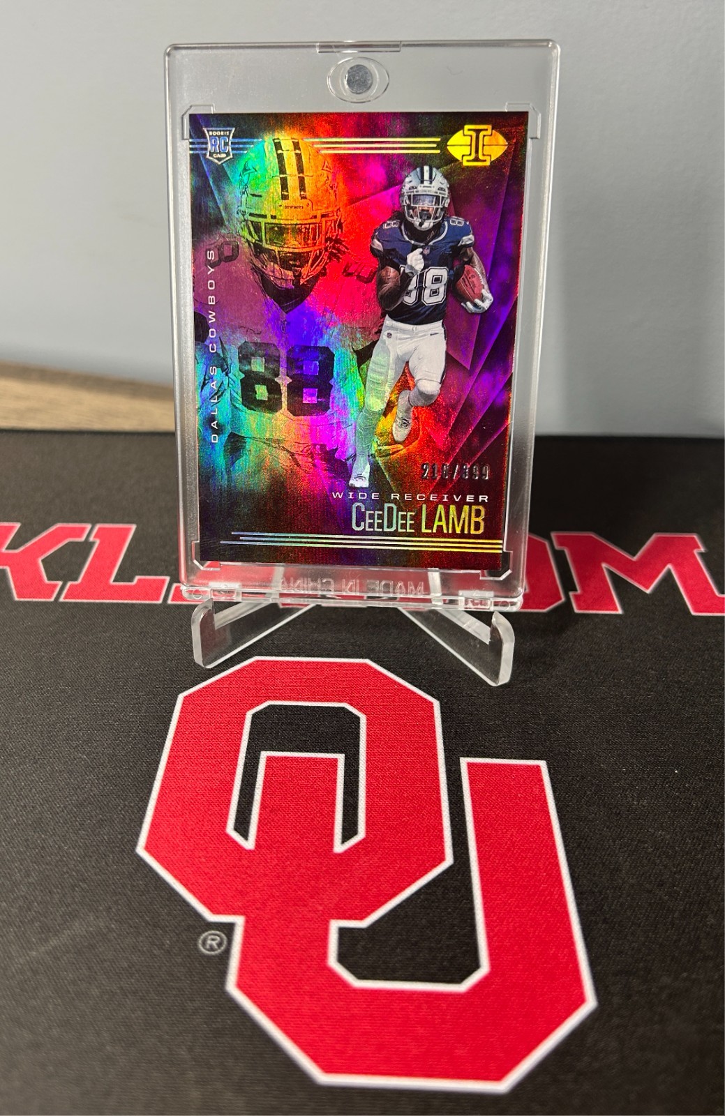 CeeDee Lamb RC 2020 Panini Illusions /399 Pink #18 Rookie Dallas Cowboys Sooners