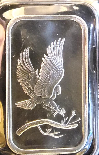Silvertowne Mint Eagle Prospector Donke Sealed Bullion-0.999 Silver 1 Oz Art Bar