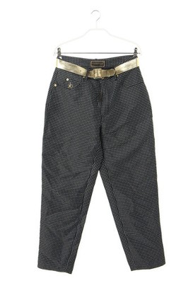 roccobarocco JEANS Hose Logo-Stickerei I 46 = D 40 schwarz weiß