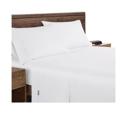 #ad Columbia Breathable Cotton Percale 4 Piece King Size Sheet Set 4 Color Options $46.40