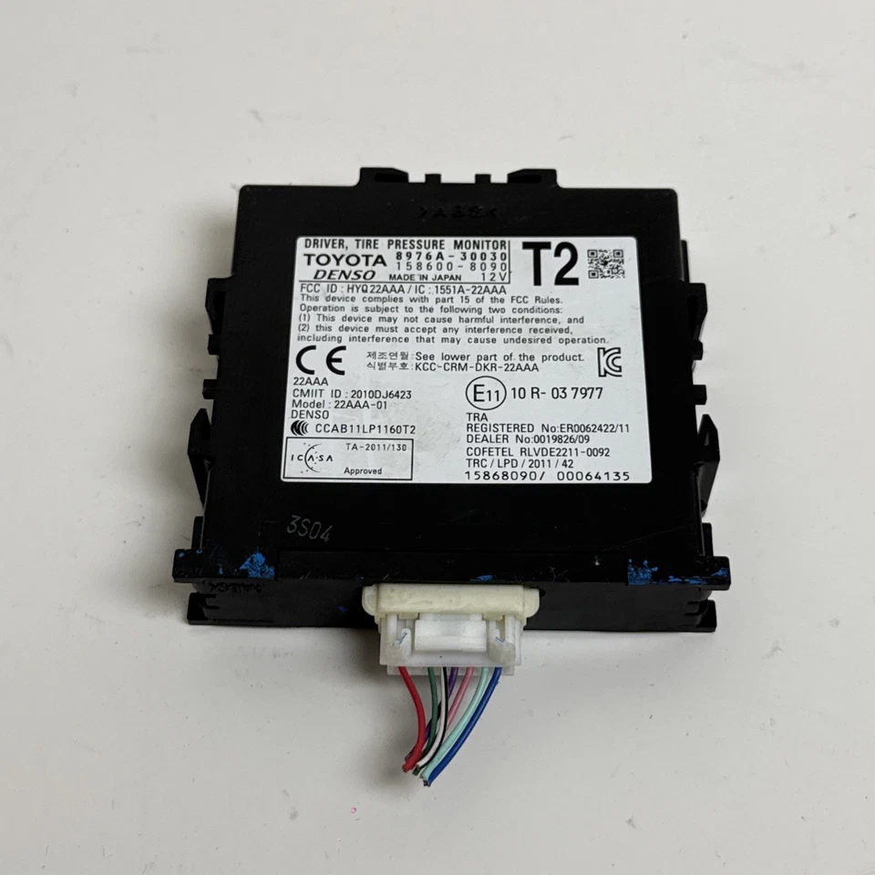 Módulo sensor monitor de presión de neumáticos Lexus NX200T PMS 2015 8976A-30030 OEM Foto 3 de 4