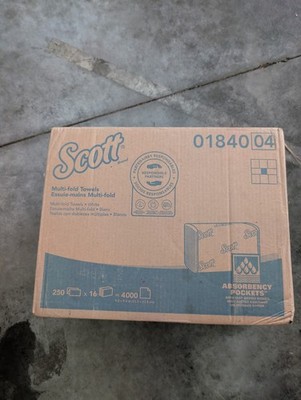 Scott 01804 Essential Multi-Fold Paper Towels 9.2'' X 9.4'' White 4000/Pk