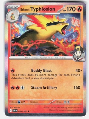 Ethan's Typhlosion 034/182 Destined Rivals Near Mint Rare Holo