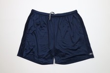 Vintage 90s Y2K Reebok Mens 2XL Classic Logo Above Knee Mesh Shorts Navy Blue
