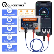 QUICKLYNKS BM6 Car Battery Monitor Bluetooth 12V Battery Tester for Android IOS
