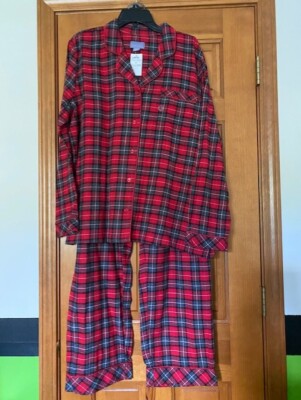 Laura Scott Cotton Flannel 2 Pc. Pajama Set. PJ's. Size L. NWT