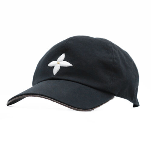 LOUIS VUITTON Monogram Flower Cap Play cap Unisex L Black M76948