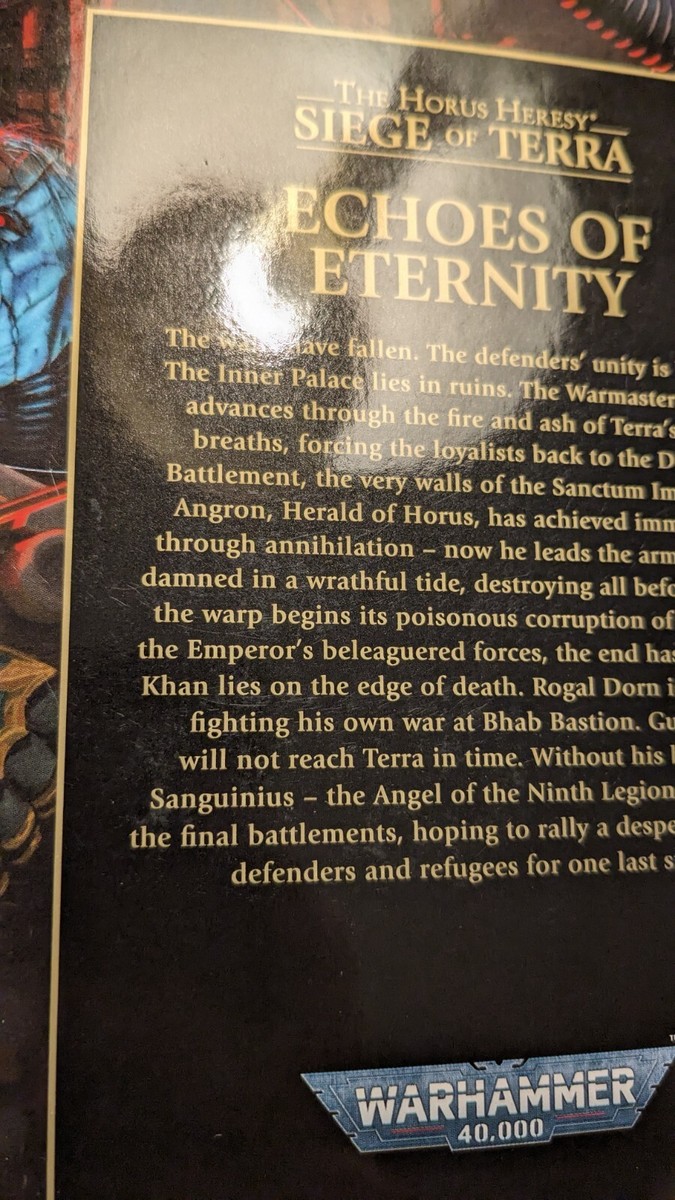 Echoes of Eternity warhammer space marine horus heresy siege