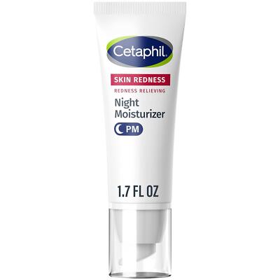 Cetaphil Night Cream Redness Relieving Night Moisturizer for Face 1.7 fl oz For