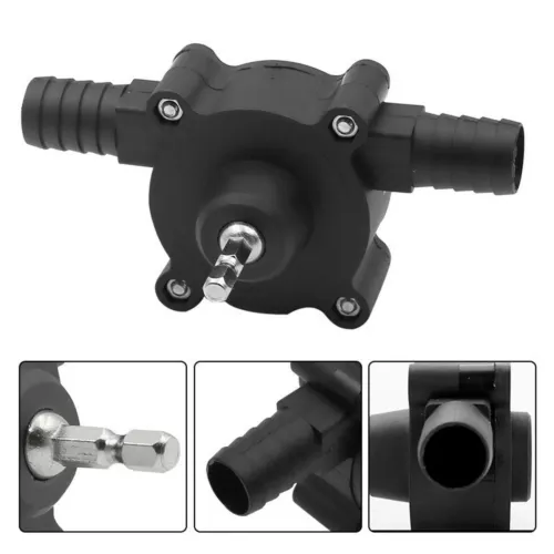 Hand Electric Drill Drive Self Priming Powered Oil Fluid Water Transfer Pump US - Picture 12 of 13