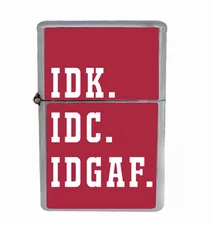 IDK Rs1 Flip Top Oil Lighter Wind Resistant
