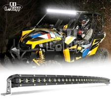Roof 50'' 52inch LED Light Bar Combo Truck Driving Offroad Curved Straight UTV