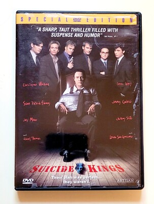 Suicide Kings DVD Crime Drama 1997 R Henry Thomas Christopher Walken Free Shipp.