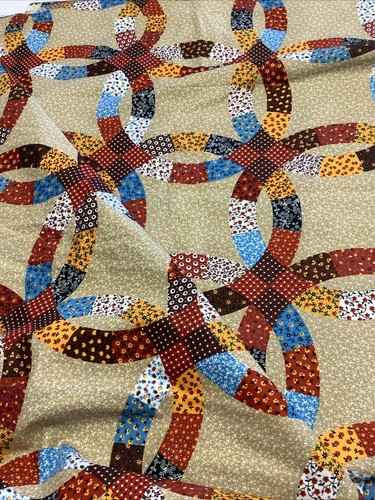 Cranston Double Wedding Vintage Calico Cotton Fabric - Picture 3 of 3