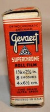 Vintage 1949 Gevaert 8 Exposure Superchrome Roll Film G 27 Fine Grain USA