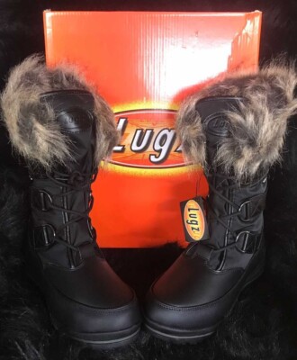 Lugz womens tundra chukka boot black dark brown cream  size 7.5 u.s. shoes