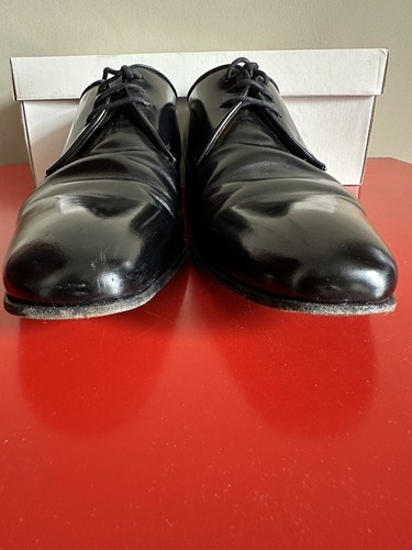 mens black leather shoes 8 Saks Fifth Ave - Picture 8 of 13