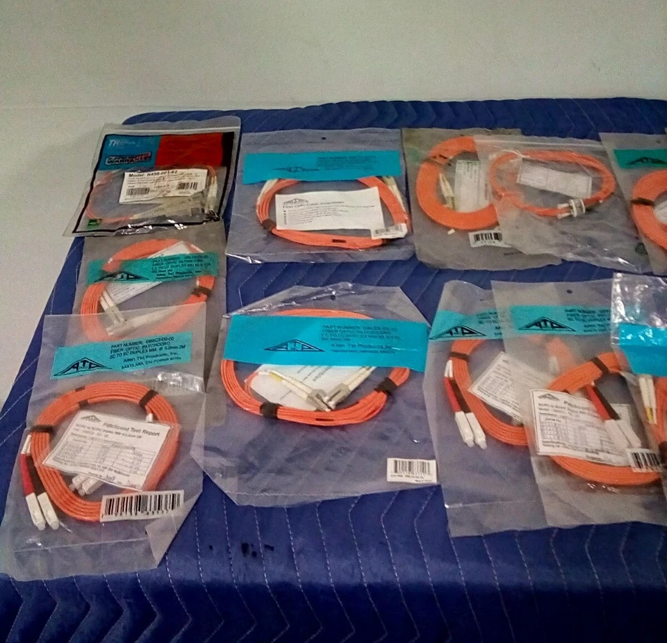 *LOT OF 20*NEW Allen Tel Various Fiber Optic Cable Assembly Patch Cord - Image 4 of 4