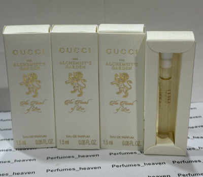 4x Gucci The Alchemist s Garden THE HEART OF LEO EDP Sample Vial .05oz 1.5ml