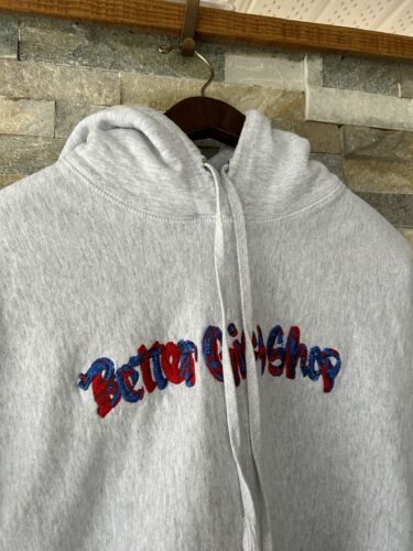 Better Gift Shop Thick Hoodie Grey Embroidered L - Foto 2 di 10