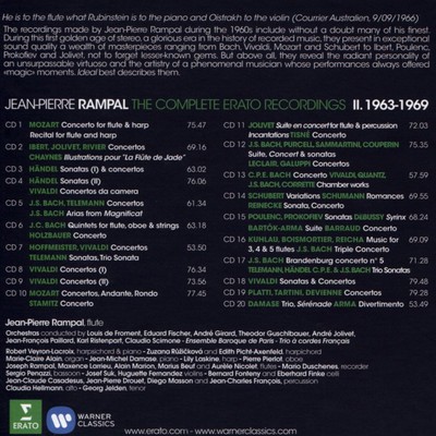 JEAN-PIERRE RAMPAL: THE COMPLETE ERATO RECORDINGS, VOL. 2 - 1963-1969 NEW CD